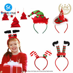 Christmas Hat Headbands Christmas Hat Hair Band Creative Santa Hat Hair Props Party Supplies