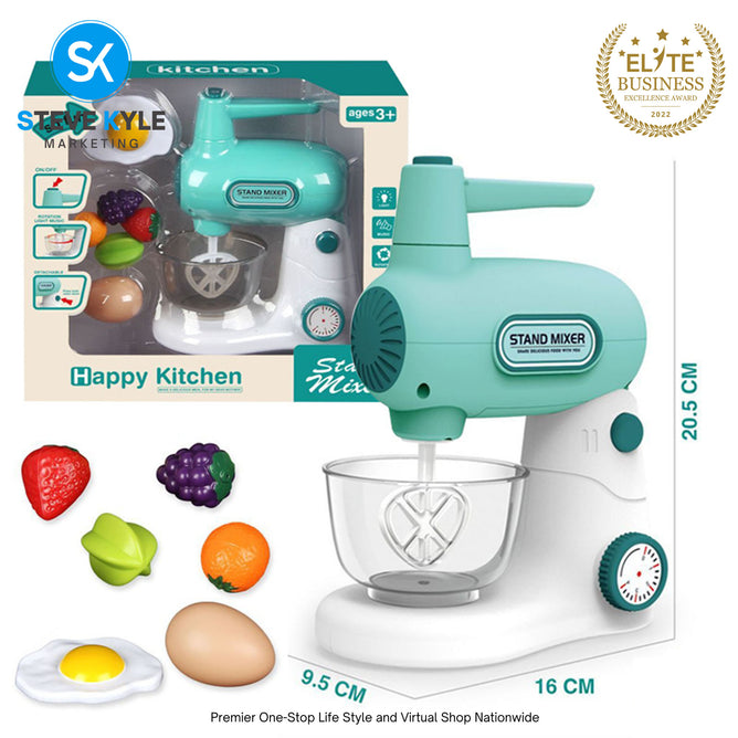Kids Blender Kitchen Simulation Mixer Toy Playset Pretend Mixer Playset Best Gift