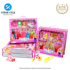 Random Fashion Dolls with Clothes and Accessories Best Gift for Kids