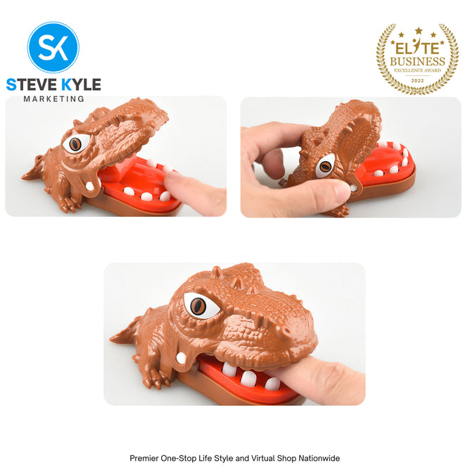 Steve Kyle Funny Biting Finger Dinosaur Teeth Toy Adventure Games Party Family