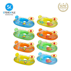 Inflatable Summer Transparent Floater Boat with Steering Wheel For Baby & Kids