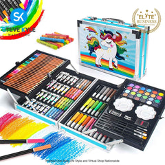 145PCS Folding Art Kit Art Set for Girls Gift Ideas for Kids School Art Supplies Best Gift