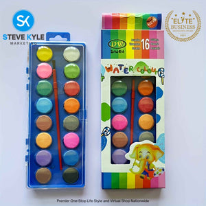 16 Colors Water Color Paint Pigment Art & Craft Color Design School Supplies