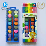 16 Colors Water Color Paint Pigment Art & Craft Color Design School Supplies