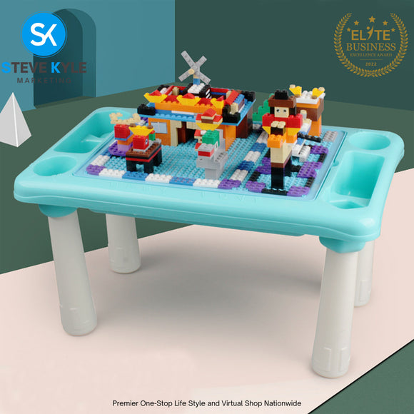 Creative Lego Blocks with Multi-purpose Table Playset