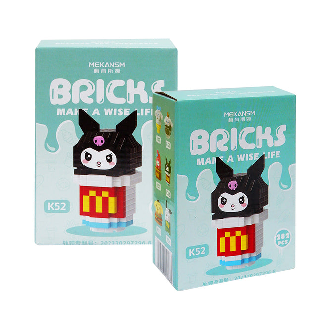 Kawaii Anime Micro Building Blocks Set 3D Mini Cute Anime Figures Collection Gifts Bricks Set for Kids