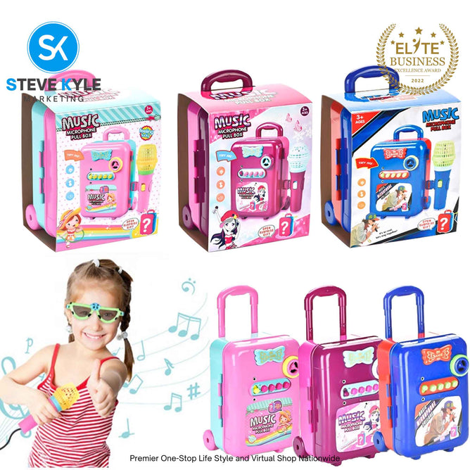 Singing Microphone Pull Box/ligth With Sound And Music Party Song For Children Brst Gift