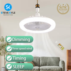 LED Multi-function Head Fan Light with Remote Control