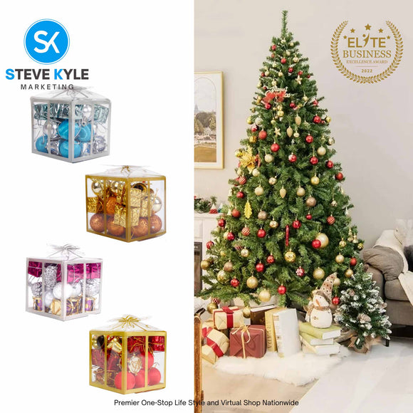 26pcs Christmas Decor Set for Christmas Tree Hangings Ornaments 2025 Holiday Party Decorations