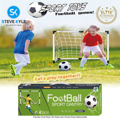 Portable Soccer Goal Set Toys for Kids and Families with Box Best Gift Toys