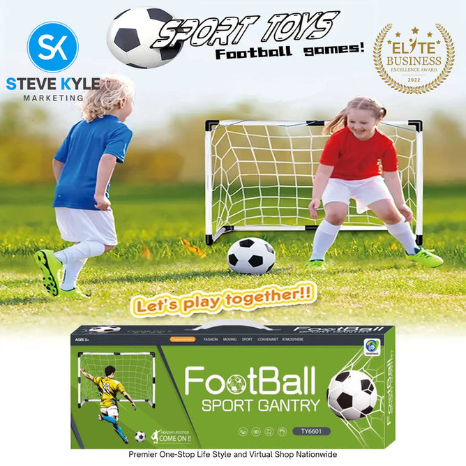 Portable Soccer Goal Set Toys for Kids and Families with Box Best Gift Toys