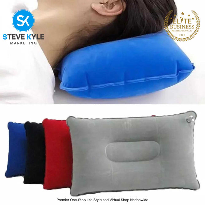 Portable Inflatable Square Pillow For Outdoor Travel Camping Portable Air Pillow
