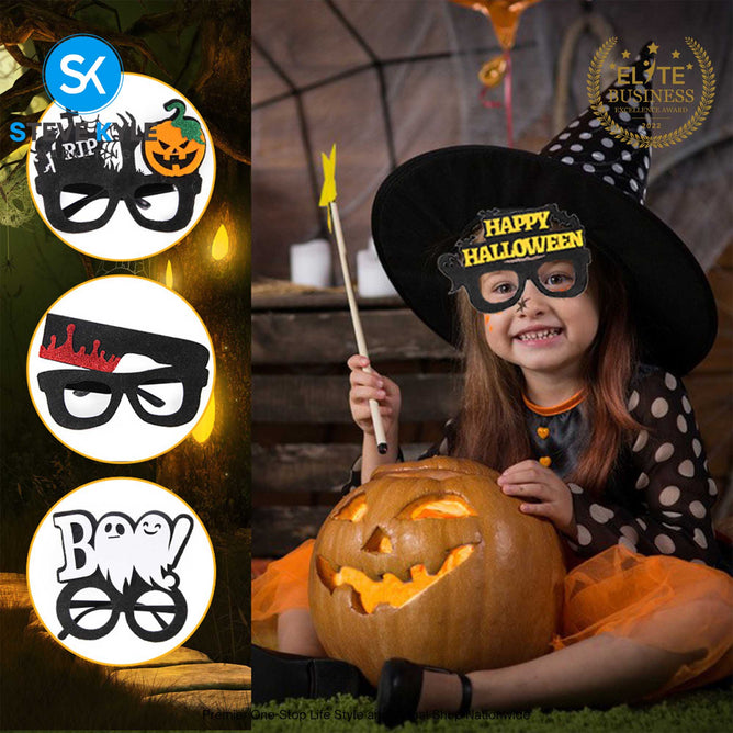 Halloween Glasses for Kids Halloween Eyeglasses Cosplay Party Funny Decorations