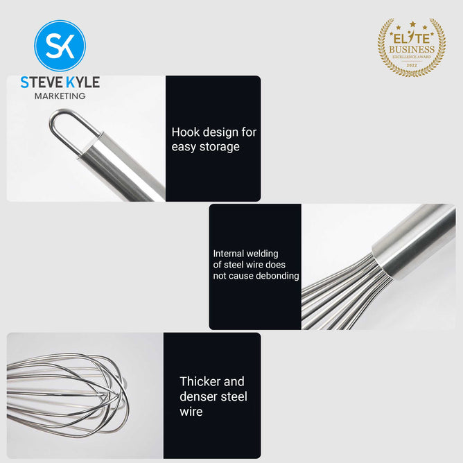 High-Quality Kitchen Whisk Stainless Wire Egg Beater