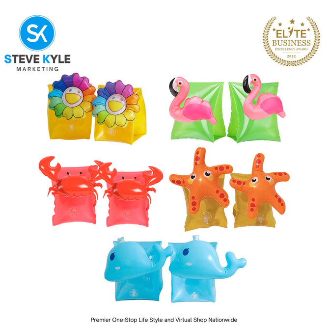 Children's Cartoon Swimming Safety Floater Arm Ring with Different Designs for Boys and Girls