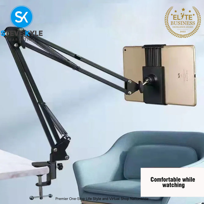 100% High Quality 360 Degree adjustable Lazy holder Long Arm Clip Bracket Phone & Microphone Stand