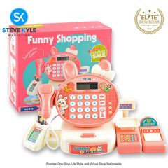 Cash Register Toy Set with Sound Recognition Fun for Kids Pretend Play Best Gift Toy
