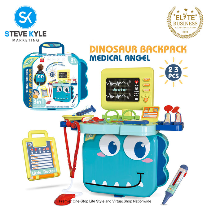 2in1 Pretend Medical Kit Set Backpack Medical Toy Set Children Best Gift Toys