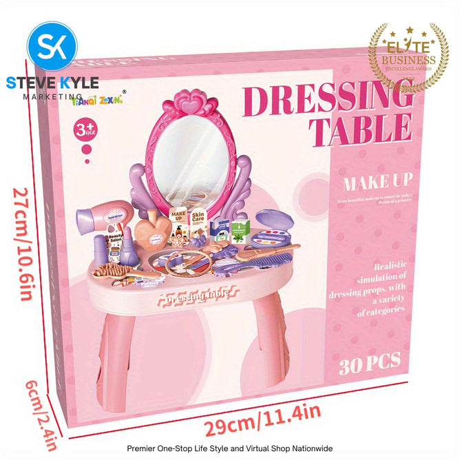 Pretend Simulation Dressing Table for Kids Early Leaning Best Gift Toy for Children