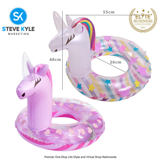 Children Swim Unicorn Swim Ring Inflatable Tube