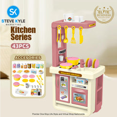 Pretend Kitchen Play Set for Kids Little Kitchen Series Early Learning Best Gift Toy