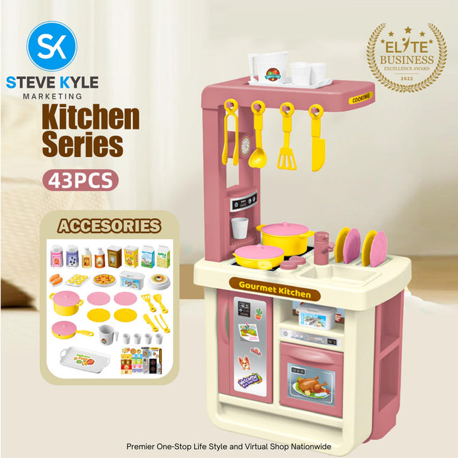 Pretend Kitchen Play Set for Kids Little Kitchen Series Early Learning Best Gift Toy