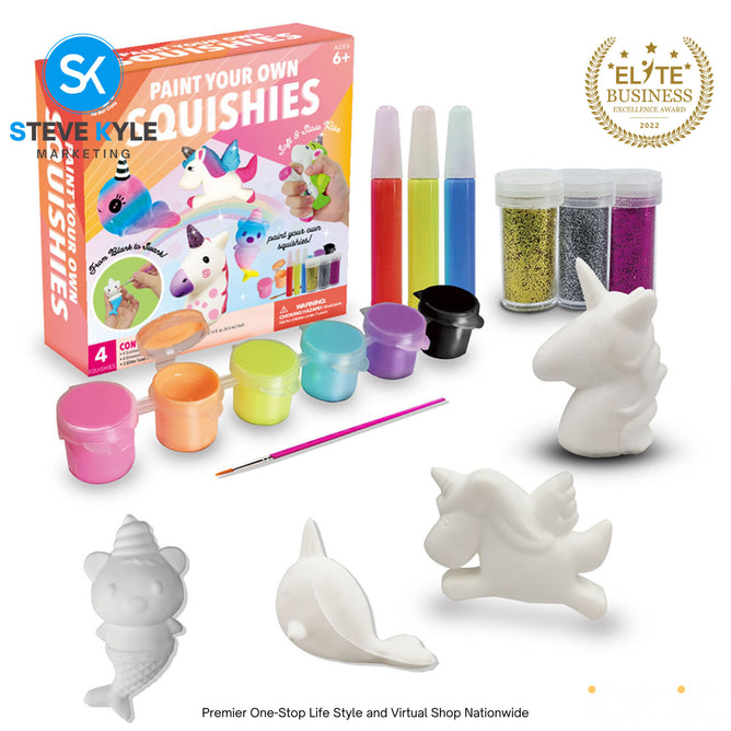 Paint Your Own Squishies Figures Painting Kit For Kids Best Gifts