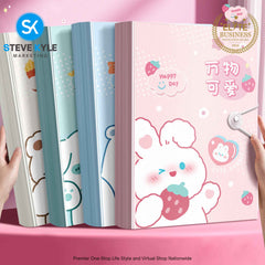 A4 Cute Kawaii Design 60Pages Info File Folder Multi-Layer Large Capacity School Supplies