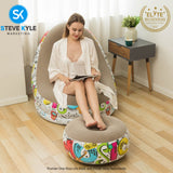 Outdoor PVC Flocking Inflatable Air Sofa garden sectional sofa
