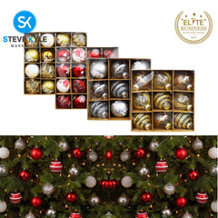 16PCS/6CM Christmas Tree Balls Christmas New Year Party Atmosphere Pendant Decorations