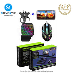 35 Keys One-Handed Keyboard Mouse Converter Combo for Smartphone PC PUBG Mobile Game Accessories