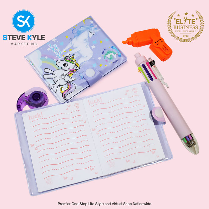 4in1 Cute Random Stationery School Supplies Set for Kids (1-SET ONLY)