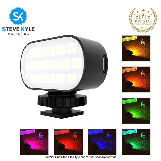 PULUZ PU564 Live Broadcast Video RGB LED Light Photography Beauty Selfie Fill Light