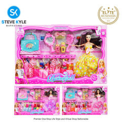 (1 BOX) Fashion Random Doll - with Dress - Rubber Doll - High Quality Toys For Girls