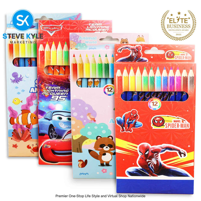 12Colors Wooden Colored Pencil Kid School Drawing Stationery Supplies