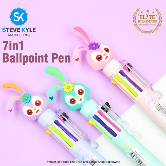 Cute 3D Cartoon Design Ballpoint Pen Stationery Supply for Kids (7 Colors)