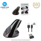 Wireless Vertical Mouse Optical Game Ergonomic Gaming Mice