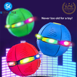 Magic UFO Flying Ball Throw Disc Ball with LED Light For Outdoor Kid's Sports Ball