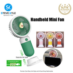 Candy Color Summer Cooler Portable Fan Handheld Mini Fan USB Rechargeable Portable Fan