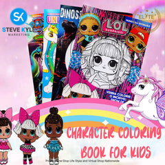 Kids BIG Coloring Book High Quality Prints for boys and girls Best Gift Art