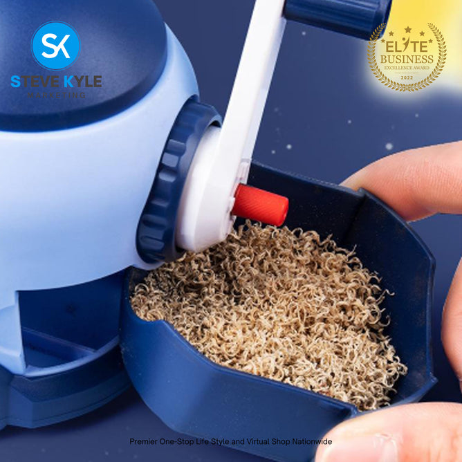 Rocket Space Astronaut Pencil Sharpener Plastic Hand Operated Children's Stationery