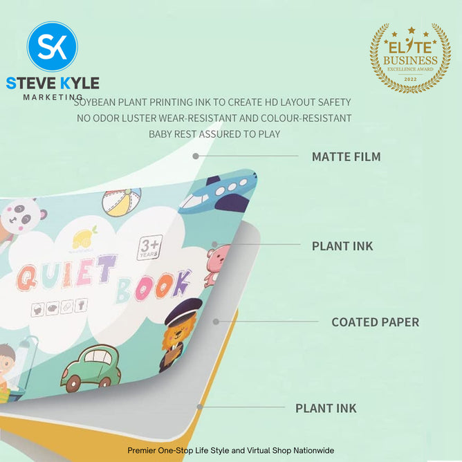 Activity Binder Quiet Book Preschool Montessori Toys for kids Autism Sensory Educational Busy Book