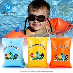1 Pair Inflatable Safety Swim Arm Ring Floater for Kids