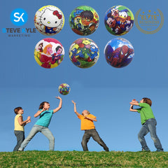 Cartoon Character PVC Inflatable Rubber Bouncing Balls For Kids Sports Toys- Randomly Given