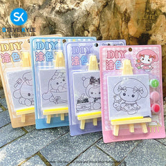 DIY Creative Children's Paint Drawing Board Children's Watercolor Coloring w/Stand