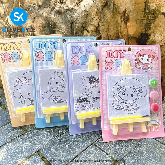 DIY Creative Children's Paint Drawing Board Children's Watercolor Coloring w/Stand