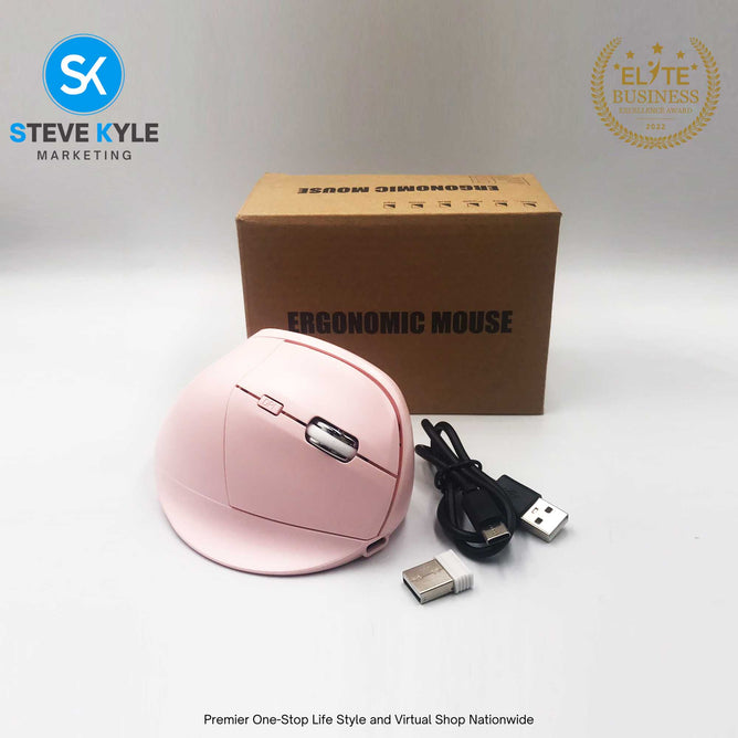 BW883 Ergonomic Optical Vertical Charging Wireless Mouse