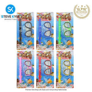 Kids Snorkeling Set Mask Silicone Scuba Diving Goggles for Boys and Girls