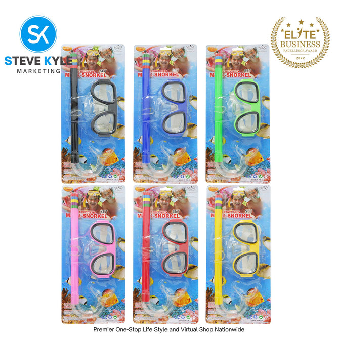 Kids Snorkeling Set Mask Silicone Scuba Diving Goggles for Boys and Girls