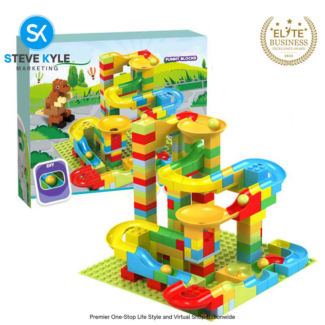 Crazy Marble Run Blocks Early Learning for Kids with Box Gift Box